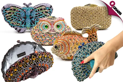 For QR649 Wow & Sparkle with Luxmob Crystal Clutches - Choose from 12 Brilliant Designs! (QR2529 Value)